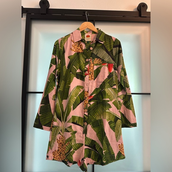 FARM Rio Pants - NWT FARM RIO Pink Banana Leaves Romper